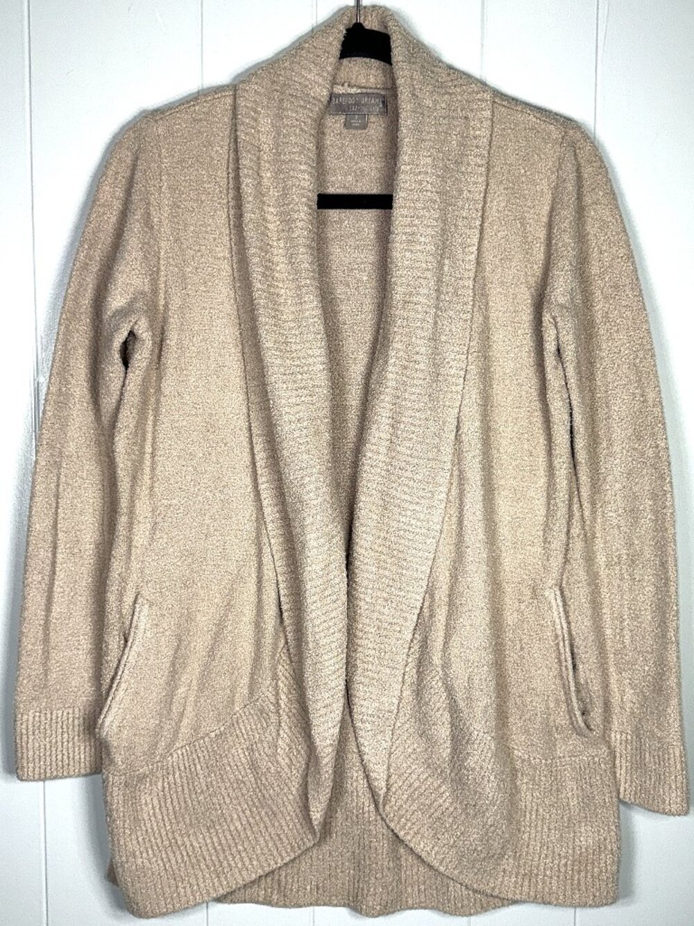 Barefoot Dreams CozyChic Lite Knit Circle Cardi Cardigan Open Soft Sweater 423 S